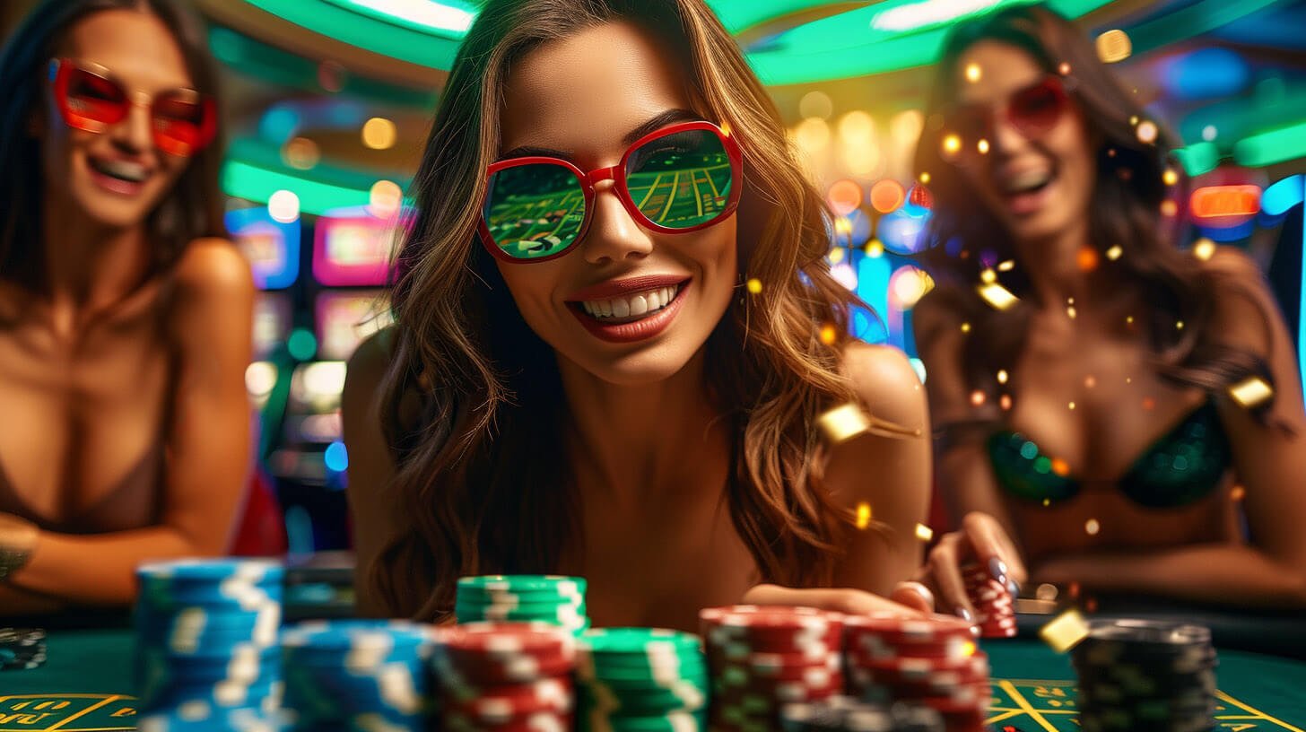 Suasana hiburan live casino dengan interaksi pemain dan dealer langsung secara digital